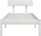 vidaXL - Bedframe - massief - grenenhout - wit - 100x200 - cm