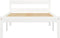 vidaXL - Bedframe - massief - grenenhout - wit - 100x200 - cm