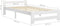 vidaXL - Bedframe - massief - grenenhout - wit - 100x200 - cm