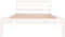 vidaXL - Bedframe - massief - grenenhout - wit - 100x200 - cm