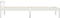 vidaXL - Bedframe - massief - grenenhout - wit - 100x200 - cm