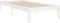 vidaXL - Bedframe - massief - grenenhout - wit - 100x200 - cm