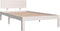 vidaXL - Bedframe - massief - grenenhout - wit - 100x200 - cm