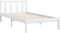 vidaXL - Bedframe - massief - grenenhout - wit - 100x200 - cm
