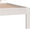 vidaXL - Bedframe - massief - grenenhout - wit - 100x200 - cm