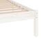 vidaXL - Bedframe - massief - grenenhout - wit - 100x200 - cm