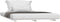 vidaXL - Bedframe - massief - grenenhout - wit - 120 - x - 190 - cm