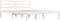 vidaXL - Bedframe - massief - grenenhout - wit - 120x190 - cm
