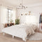vidaXL - Bedframe - massief - grenenhout - wit - 120x190 - cm