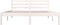 vidaXL - Bedframe - massief - grenenhout - wit - 120x190 - cm