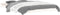 vidaXL - Bedframe - massief - grenenhout - wit - 120x190 - cm