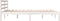 vidaXL - Bedframe - massief - grenenhout - wit - 120x190 - cm
