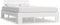 vidaXL - Bedframe - massief - grenenhout - wit - 120x200 - cm