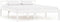 vidaXL - Bedframe - massief - grenenhout - wit - 120x200 - cm