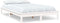 vidaXL - Bedframe - massief - grenenhout - wit - 120x200 - cm