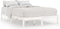 vidaXL - Bedframe - massief - grenenhout - wit - 120x200 - cm