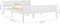 vidaXL - Bedframe - massief - grenenhout - wit - 120x200 - cm