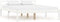 vidaXL - Bedframe - massief - grenenhout - wit - 120x200 - cm