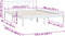 vidaXL - Bedframe - massief - grenenhout - wit - 120x200 - cm
