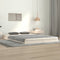 vidaXL - Bedframe - massief - grenenhout - wit - 120x200 - cm