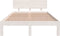 vidaXL - Bedframe - massief - grenenhout - wit - 120x200 - cm