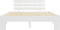 vidaXL - Bedframe - massief - grenenhout - wit - 120x200 - cm
