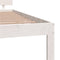 vidaXL - Bedframe - massief - grenenhout - wit - 120x200 - cm