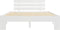 vidaXL - Bedframe - massief - grenenhout - wit - 120x200 - cm