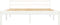 vidaXL - Bedframe - massief - grenenhout - wit - 120x200 - cm