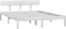 vidaXL - Bedframe - massief - grenenhout - wit - 120x200 - cm