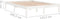 vidaXL - Bedframe - massief - grenenhout - wit - 120x200 - cm