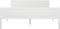 vidaXL - Bedframe - massief - grenenhout - wit - 120x200 - cm