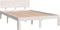 vidaXL - Bedframe - massief - grenenhout - wit - 120x200 - cm