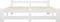 vidaXL - Bedframe - massief - grenenhout - wit - 120x200 - cm