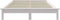vidaXL - Bedframe - massief - grenenhout - wit - 120x200 - cm