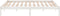 vidaXL - Bedframe - massief - grenenhout - wit - 120x200 - cm