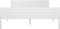 vidaXL - Bedframe - massief - grenenhout - wit - 120x200 - cm