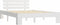 vidaXL - Bedframe - massief - grenenhout - wit - 120x200 - cm