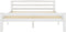 vidaXL - Bedframe - massief - grenenhout - wit - 120x200 - cm