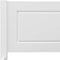 vidaXL - Bedframe - massief - grenenhout - wit - 120x200 - cm