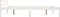 vidaXL - Bedframe - massief - grenenhout - wit - 120x200 - cm