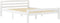 vidaXL - Bedframe - massief - grenenhout - wit - 120x200 - cm