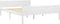 vidaXL - Bedframe - massief - grenenhout - wit - 120x200 - cm