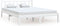 vidaXL - Bedframe - massief - grenenhout - wit - 135x190 - cm - 4FT6 - Double
