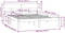 vidaXL - Bedframe - massief - grenenhout - wit - 135x190 - cm - 4FT6 - Double