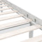 vidaXL - Bedframe - massief - grenenhout - wit - 135x190 - cm - 4FT6 - Double
