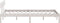vidaXL - Bedframe - massief - grenenhout - wit - 135x190 - cm - 4FT6 - Double