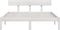 vidaXL - Bedframe - massief - grenenhout - wit - 135x190 - cm - 4FT6 - Double