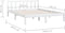 vidaXL - Bedframe - massief - grenenhout - wit - 135x190 - cm - 4FT6 - Double