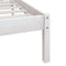 vidaXL - Bedframe - massief - grenenhout - wit - 135x190 - cm - 4FT6 - Double